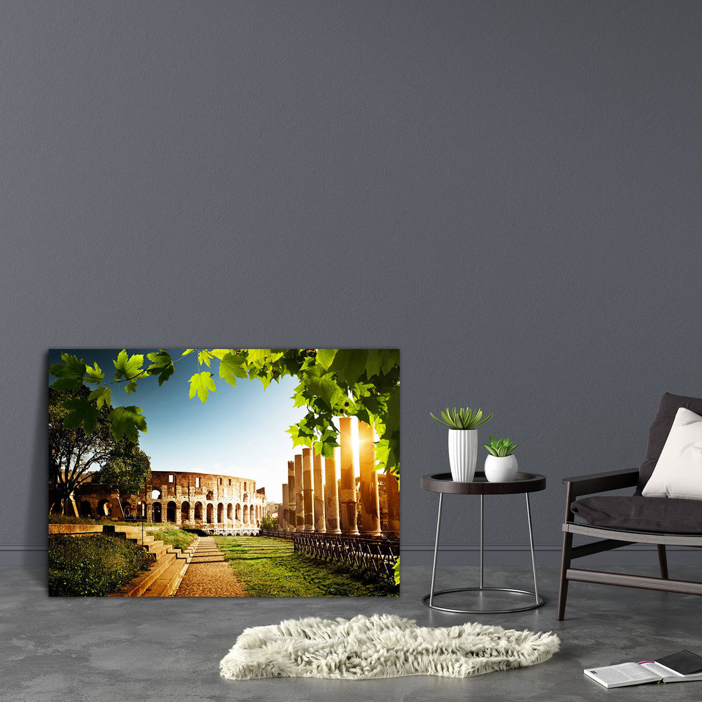 Colosseum In Rome Italy Canvas Painting Synthetic Frame-Paintings MDF Framing-AFF_FR-IC 5001472 IC 5001472, Ancient, Architecture, Culture, Ethnic, Historical, Italian, Landmarks, Marble and Stone, Medieval, Places, Sunrises, Sunsets, Traditional, Tribal, Vintage, World Culture, colosseum, in, rome, italy, canvas, painting, synthetic, frame, coliseum, gladiator, amphitheater, arc, archaeology, archeology, arches, arena, blue, brick, building, cloud, colosseo, empire, europe, european, exterior, famous, fiel