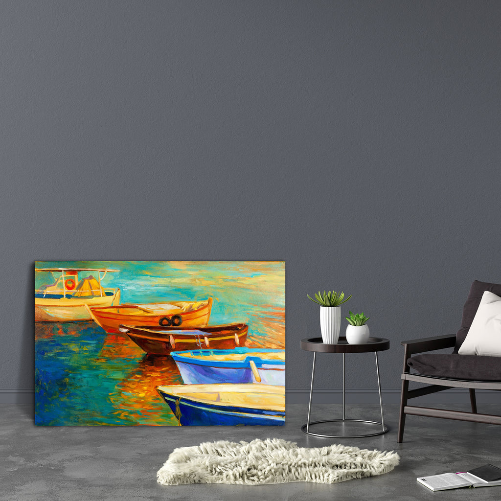 Boats & Sea D1 Canvas Painting Synthetic Frame-Paintings MDF Framing-AFF_FR-IC 5001534 IC 5001534, Abstract Expressionism, Abstracts, Art and Paintings, Automobiles, Boats, Drawing, Illustrations, Impressionism, Landscapes, Modern Art, Nature, Nautical, Paintings, Scenic, Semi Abstract, Signs, Signs and Symbols, Sketches, Sunsets, Transportation, Travel, Vehicles, Watercolour, sea, d1, canvas, painting, synthetic, frame, oil, abstract, acrylic, landscape, art, artist, artistic, artwork, backdrop, background