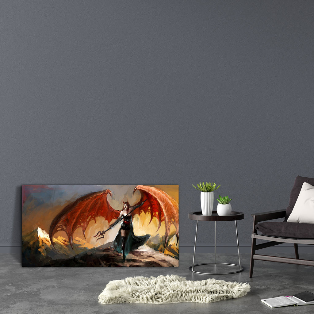 Devil Lady In Cold Hell, Art and Paintings, Drawing, Fantasy, Illustrations, Mountains, Paintings, Religion, Religious, art, bed, big, canvas, colour, decor, dining, framed, framing, hanging, house, item, landscape, large, living, modern, mural, office, painting, panting, poster, print, room, scenery, size, vastu, wall, , , , 