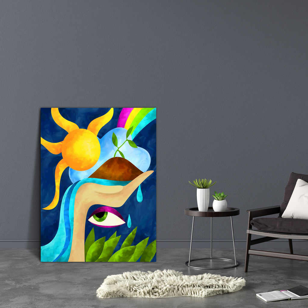 Waterfall & Sun Canvas Painting Synthetic Frame-Paintings MDF Framing-AFF_FR-IC 5001572 IC 5001572, Abstract Expressionism, Abstracts, Semi Abstract, waterfall, sun, canvas, painting, synthetic, frame, abstract, background, artzfolio, wall decor for living room, wall frames for living room, frames for living room, wall art, canvas painting, wall frame, scenery, panting, paintings for living room, framed wall art, wall painting, scenery painting, framed wall painting, scenery for wall with frames, wall art f