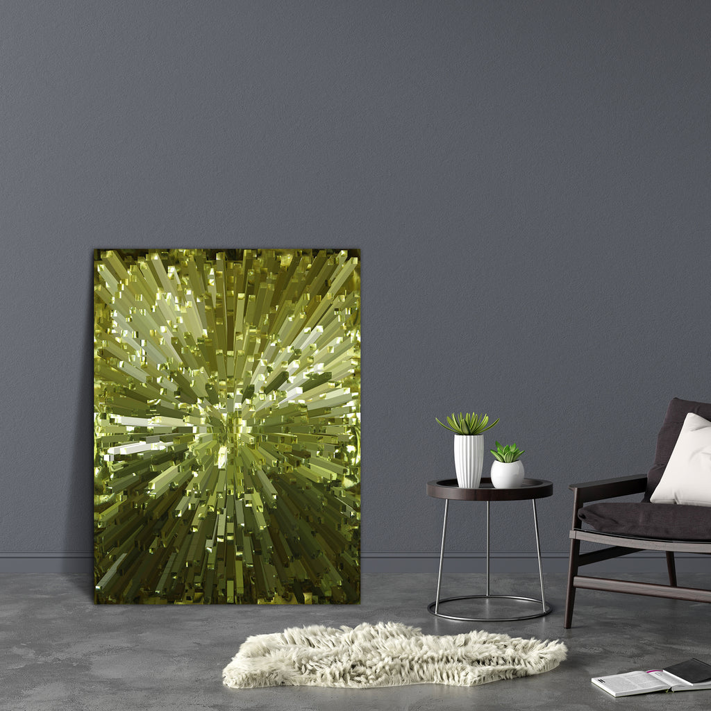 Abstract Stripes D1 Canvas Painting Synthetic Frame - Paintings MDF Framing - ArtzFolio.com