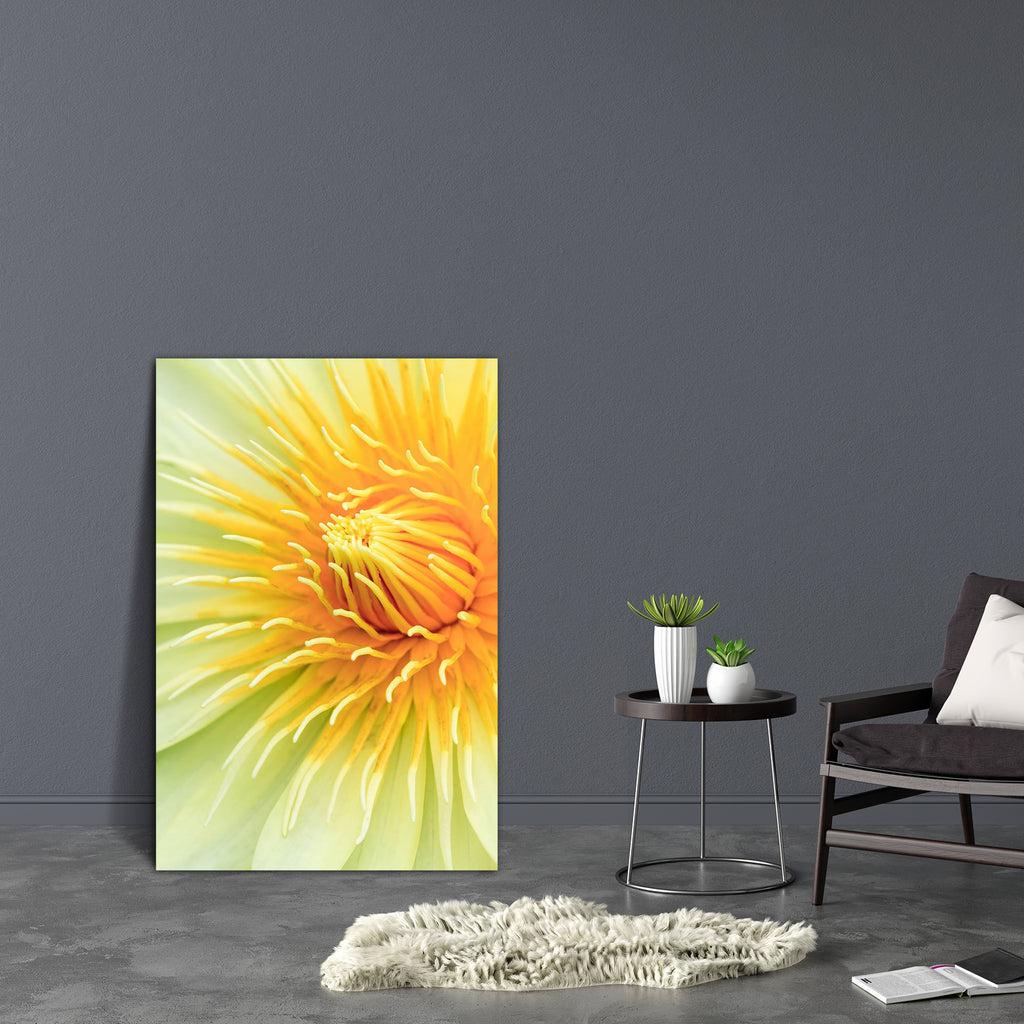Yellow Water Lily Canvas Painting Synthetic Frame-Paintings MDF Framing-AFF_FR-IC 5001634 IC 5001634, Botanical, Floral, Flowers, Nature, Scenic, Tropical, yellow, water, lily, canvas, painting, synthetic, frame, beauty, colorful, exotic, flower, garden, growth, plant, artzfolio, wall decor for living room, wall frames for living room, frames for living room, wall art, canvas painting, wall frame, scenery, panting, paintings for living room, framed wall art, wall painting, scenery painting, framed wall pain