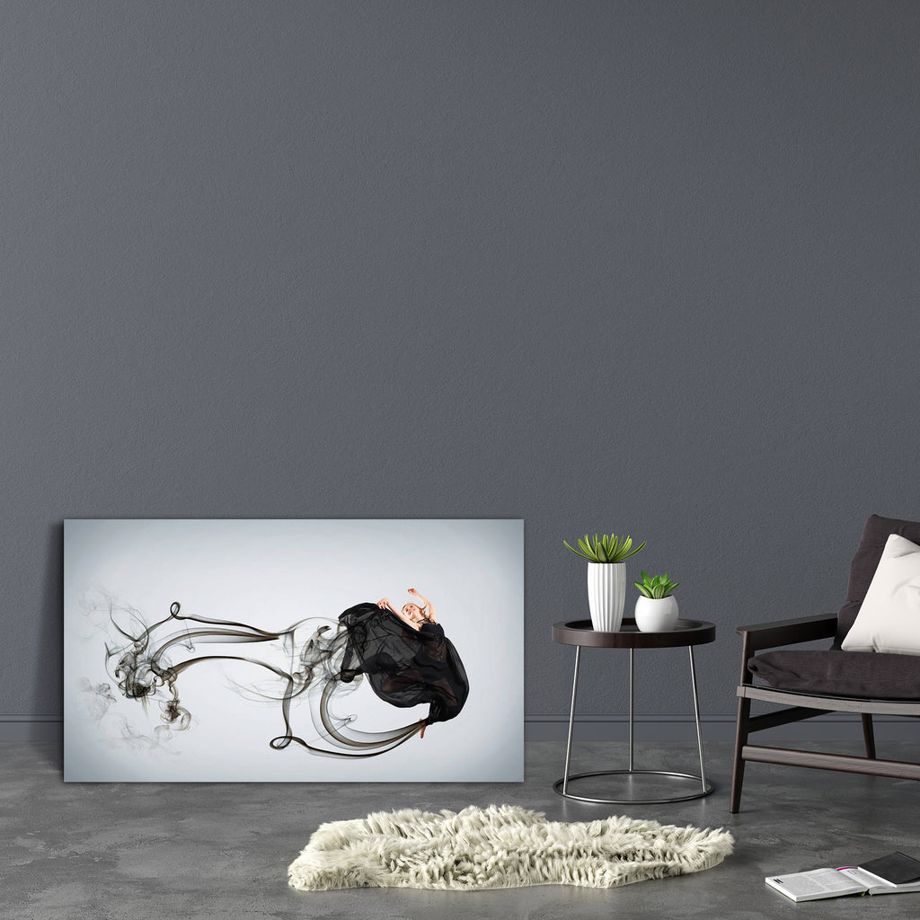 Dancer With Black Smoke D2 Canvas Painting Synthetic Frame-Paintings MDF Framing-AFF_FR-IC 5001638 IC 5001638, Art and Paintings, Black, Black and White, Culture, Dance, Ethnic, Fashion, Modern Art, Music and Dance, Traditional, Tribal, World Culture, dancer, with, smoke, d2, canvas, painting, synthetic, frame, abilities, acrobat, action, active, agility, art, artist, attractive, balance, ballerina, ballet, beautiful, beauty, behavior, body, classical, color, cool, elegance, exercise, female, flexibility, f
