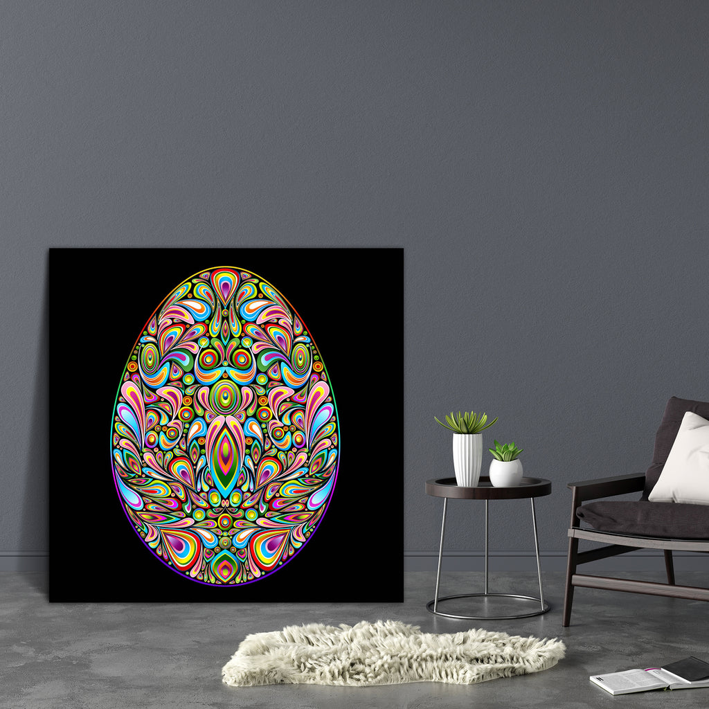Easter Egg Psychedelic Art Canvas Painting Synthetic Frame-Paintings MDF Framing-AFF_FR-IC 5001647 IC 5001647, Art and Paintings, Christianity, Circle, Cuisine, Culture, Decorative, Digital, Digital Art, Ethnic, Food, Food and Beverage, Food and Drink, Graphic, Holidays, Illustrations, Jesus, Patterns, Signs, Signs and Symbols, Symbols, Traditional, Tribal, World Culture, easter, egg, psychedelic, art, canvas, painting, synthetic, frame, eggs, resurrection, beauty, birth, catholicism, color, drops, colorful