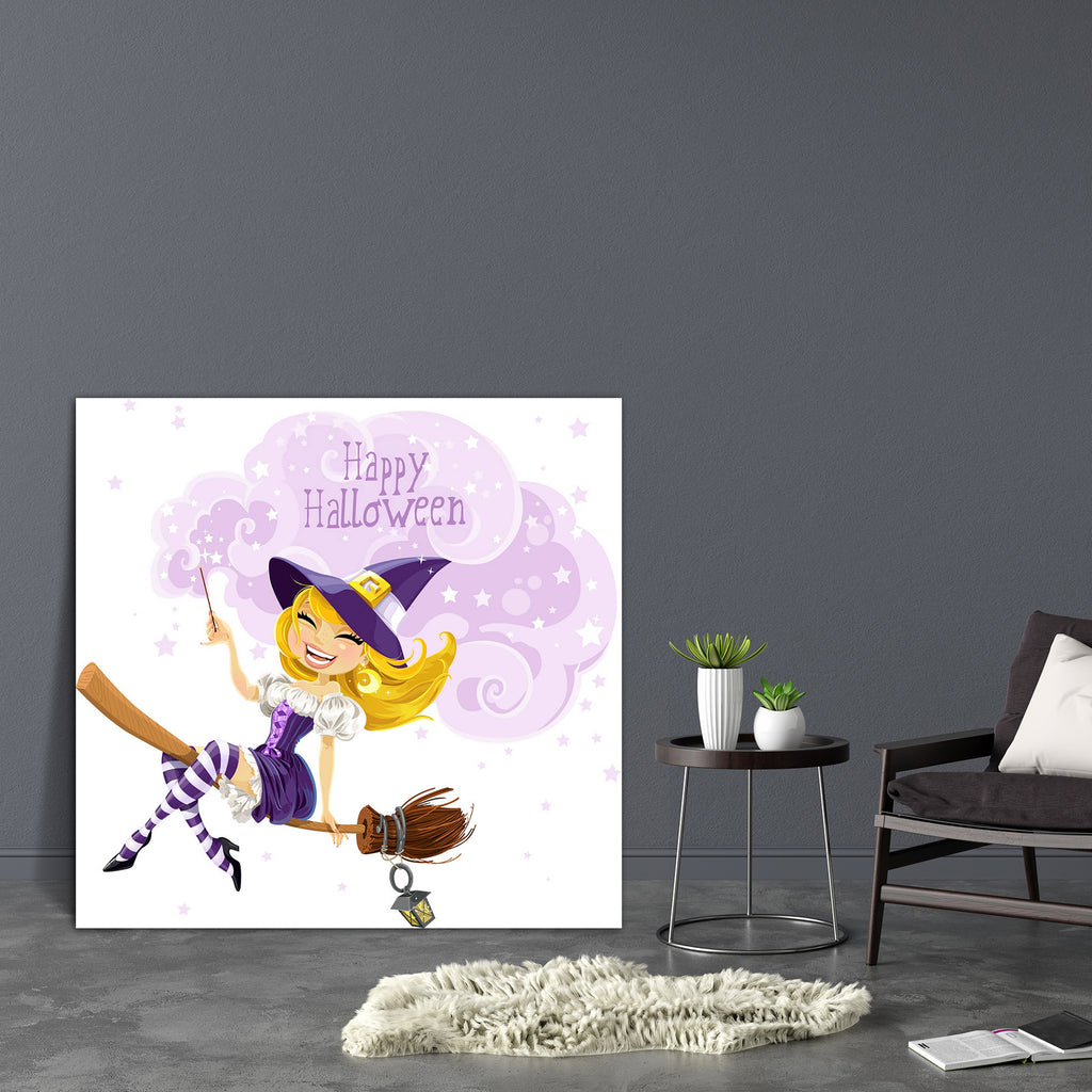 Happy Halloween D1 Canvas Painting Synthetic Frame-Paintings MDF Framing-AFF_FR-IC 5001651 IC 5001651, Holidays, Illustrations, People, Signs, Signs and Symbols, happy, halloween, d1, canvas, painting, synthetic, frame, background, broom, celebrate, celebration, character, charm, costume, cute, design, dress, eve, evil, expression, female, femininity, flight, fly, girl, hat, holiday, horror, story, illustration, isolated, magic, magician, mystic, october, person, scary, shine, smile, smoke, star, sticks, st
