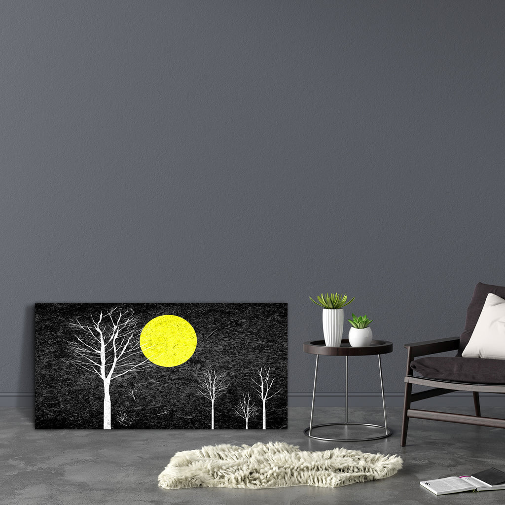 Full Moon At Night Canvas Painting Synthetic Frame-Paintings MDF Framing-AFF_FR-IC 5001665 IC 5001665, Abstract Expressionism, Abstracts, Ancient, Art and Paintings, Automobiles, Boats, Countries, Drawing, Historical, Illustrations, Impressionism, Landscapes, Medieval, Modern Art, Nature, Nautical, Paintings, Rural, Scenic, Seasons, Semi Abstract, Signs, Signs and Symbols, Sketches, Sunsets, Transportation, Travel, Vehicles, Vintage, Wooden, full, moon, at, night, canvas, painting, synthetic, frame, abstrac