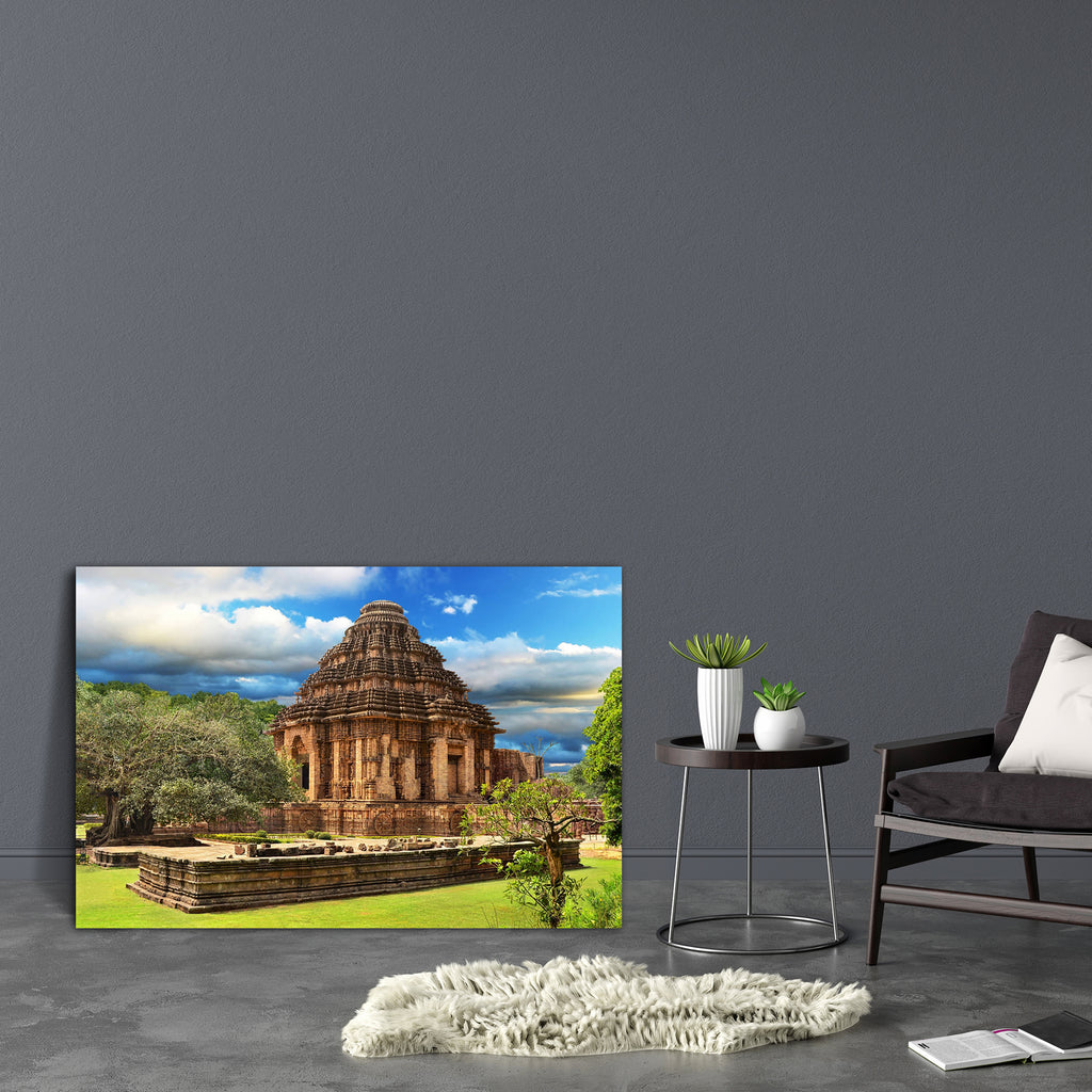 Sun God Temple In Konark, Orissa, India Canvas Painting Synthetic Frame-Paintings MDF Framing-AFF_FR-IC 5001666 IC 5001666, Ancient, Architecture, God Surya, Hinduism, Historical, Indian, Marble and Stone, Medieval, Religion, Religious, Vintage, sun, god, temple, in, konark, orissa, india, canvas, painting, synthetic, frame, hindu, wonders, of, the, world, beautiful, building, century, chariot, dravidian, fascinating, gigantic, heritage, holy, old, pagoda, sacred, sandstone, surya, artzfolio, wall decor for