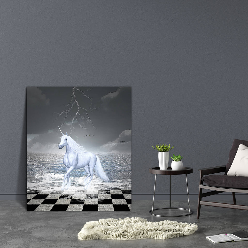 Horse Gallops Canvas Painting Synthetic Frame-Paintings MDF Framing-AFF_FR-IC 5001672 IC 5001672, Animals, Art and Paintings, Birds, Digital, Digital Art, Fantasy, God Ram, Graphic, Hinduism, Illustrations, Nature, Realism, Scenic, Surrealism, Wildlife, horse, gallops, canvas, painting, synthetic, frame, unicorn, pegasus, fairy, chess, surreal, animal, art, artistic, chessboard, clouds, colt, drama, dramatic, dream, tale, foal, foam, free, freedom, gallop, horizon, illustration, legend, legendary, lightning