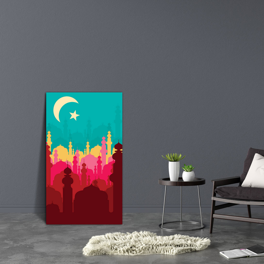 Abstract Religious Art Canvas Painting Synthetic Frame - Paintings MDF Framing - ArtzFolio.com