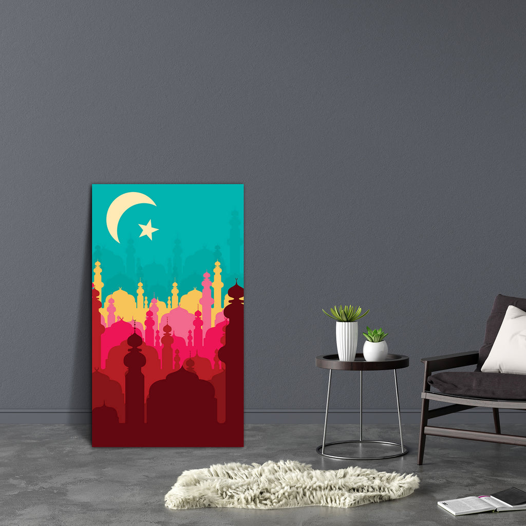 Abstract Religious Art Canvas Painting Synthetic Frame-Paintings MDF Framing-AFF_FR-IC 5001683 IC 5001683, Abstract Expressionism, Abstracts, Allah, Arabic, Art and Paintings, Botanical, Culture, Ethnic, Festivals, Festivals and Occasions, Festive, Floral, Flowers, Holidays, Illustrations, Islam, Nature, Religion, Religious, Semi Abstract, Signs, Signs and Symbols, Spiritual, Stars, Traditional, Tribal, World Culture, abstract, art, canvas, painting, synthetic, frame, ramadan, eid, mubarak, adha, arab, arab