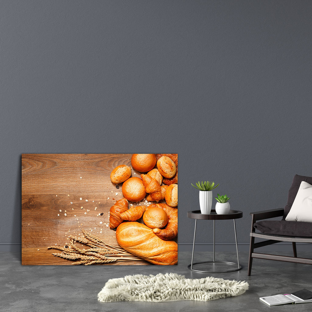 Assortment Of Baked Bread D1 Canvas Painting Synthetic Frame-Paintings MDF Framing-AFF_FR-IC 5001689 IC 5001689, Black and White, Cuisine, Culture, Ethnic, Food, Food and Beverage, Food and Drink, French, Space, Traditional, Tribal, White, Wooden, World Culture, assortment, of, baked, bread, d1, canvas, painting, synthetic, frame, baker, bakery, bake, flour, baguette, bun, dough, buns, background, breakfast, brown, cereal, copy, crust, diet, dinner, eating, fiber, fresh, freshness, gold, gourmet, grain, hea
