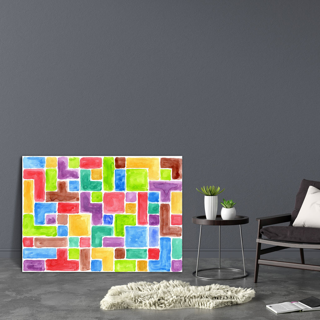 Abstract Artwork D67 Canvas Painting Synthetic Frame - Paintings MDF Framing - ArtzFolio.com