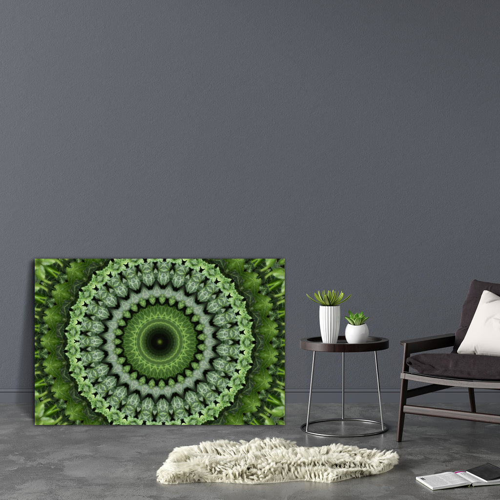 Green Leaves Ornament Canvas Painting Synthetic Frame-Paintings MDF Framing-AFF_FR-IC 5001773 IC 5001773, Abstract Expressionism, Abstracts, Art and Paintings, Baroque, Botanical, Circle, Conceptual, Decorative, Digital, Digital Art, Drawing, Fantasy, Fashion, Floral, Flowers, Geometric Abstraction, Graphic, Hearts, Holidays, Icons, Illustrations, Love, Modern Art, Nature, Pets, Rococo, Scenic, Semi Abstract, Signs, Signs and Symbols, green, leaves, ornament, canvas, painting, synthetic, frame, abstract, ab