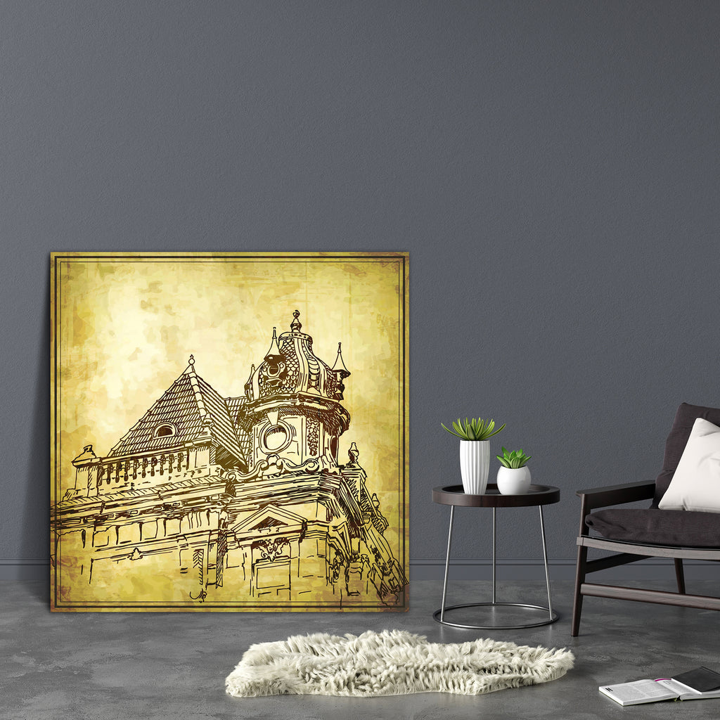 Historical Building Canvas Painting Synthetic Frame-Paintings MDF Framing-AFF_FR-IC 5001780 IC 5001780, Ancient, Architecture, Art and Paintings, Black and White, Cities, City Views, Digital, Digital Art, Drawing, Graphic, Historical, Illustrations, Landscapes, Medieval, Scenic, Sketches, Urban, Vintage, White, building, canvas, painting, synthetic, frame, antique, art, artistic, artwork, black, and, city, cityscape, composition, dwelling, engraving, europe, exterior, grunge, background, hand, draw, house, 
