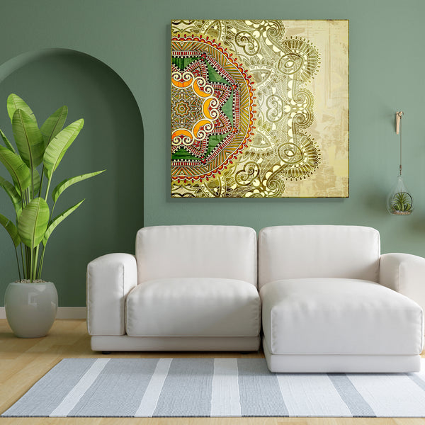 Ornamental Circle D2 Canvas Painting Synthetic Frame-Paintings MDF Framing-AFF_FR-IC 5001783 IC 5001783, Botanical, Circle, Decorative, Digital, Digital Art, Floral, Flowers, French, Graphic, Illustrations, Nature, Patterns, Retro, Signs, Signs and Symbols, Victorian, Wedding, ornamental, d2, canvas, painting, for, bedroom, living, room, engineered, wood, frame, antique, aristocratic, background, border, card, classical, cover, decor, decorating, design, elegance, element, emblem, engraving, flower, identit