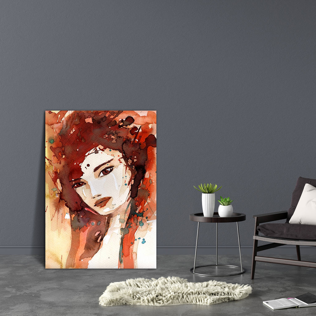 Portrait Of A Young Girl Canvas Painting Synthetic Frame-Paintings MDF Framing-AFF_FR-IC 5001816 IC 5001816, Abstract Expressionism, Abstracts, Art and Paintings, Fantasy, Illustrations, Individuals, Paintings, Portraits, Semi Abstract, Watercolour, portrait, of, a, young, girl, canvas, painting, synthetic, frame, watercolor, abstract, art, beautiful, childish, face, eyes, fabulous, fairytale, fragile, illustration, interesting, mouth, nose, original, painted, picture, red, story, texture, woman, artzfolio,