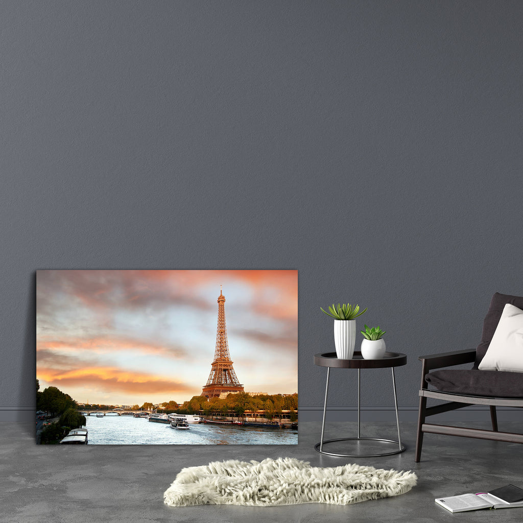 Eiffel Tower Paris France D1 Canvas Painting Synthetic Frame-Paintings MDF Framing-AFF_FR-IC 5001834 IC 5001834, Ancient, Architecture, Automobiles, Boats, Cities, City Views, French, Landmarks, Landscapes, Nature, Nautical, Places, Scenic, Signs and Symbols, Skylines, Space, Sports, Sunrises, Sunsets, Symbols, Transportation, Travel, Urban, Vintage, Metallic, eiffel, tower, paris, france, d1, canvas, painting, synthetic, frame, beautiful, blue, boat, bridge, building, capital, city, cityscape, construction