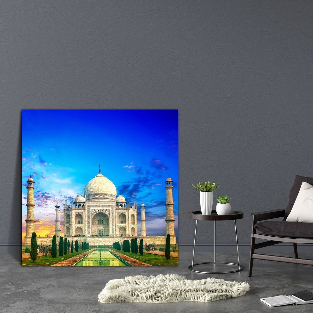 Taj Mahal, India D3 Canvas Painting Synthetic Frame-Paintings MDF Framing-AFF_FR-IC 5001849 IC 5001849, Allah, Ancient, Arabic, Architecture, Asian, Automobiles, Black and White, Culture, Ethnic, Historical, Indian, Islam, Landmarks, Landscapes, Love, Marble, Marble and Stone, Medieval, Mughal Art, Places, Religion, Religious, Romance, Scenic, Sunrises, Sunsets, Traditional, Transportation, Travel, Tribal, Vehicles, Vintage, White, World Culture, taj, mahal, india, d3, canvas, painting, synthetic, frame, ag