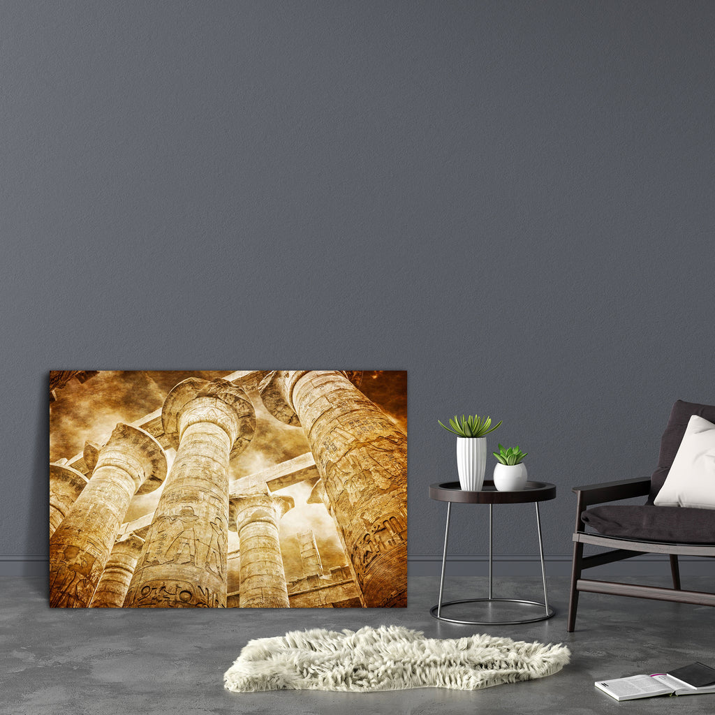 Great Hypostyle Hall At Temple Of Karnak Luxor, Egypt Canvas Painting Synthetic Frame-Paintings MDF Framing-AFF_FR-IC 5001851 IC 5001851, African, Ancient, Architecture, Art and Paintings, Automobiles, Culture, Ethnic, Eygptian, Historical, Landmarks, Marble and Stone, Medieval, Places, Religion, Religious, Retro, Signs, Signs and Symbols, Symbols, Traditional, Transportation, Travel, Tribal, Vehicles, Vintage, World Culture, great, hypostyle, hall, at, temple, of, karnak, luxor, egypt, canvas, painting, sy