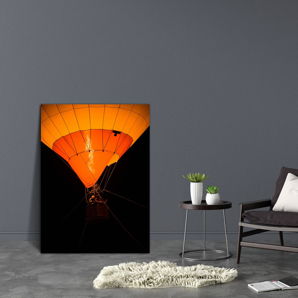 Air Balloon D1 Canvas Painting Synthetic Frame - Paintings MDF Framing - ArtzFolio.com