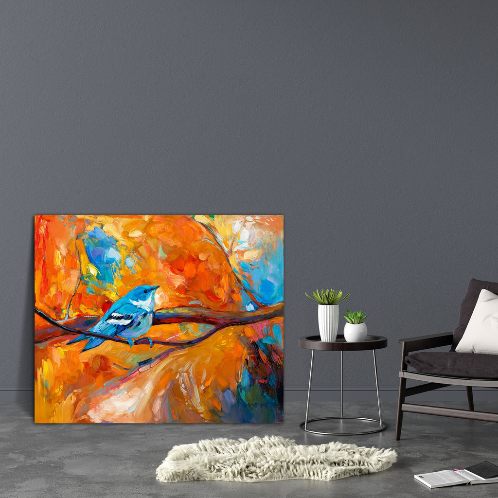 Blue Cerulean Warbler Song Bird Canvas Painting Synthetic Frame-Paintings MDF Framing-AFF_FR-IC 5001899 IC 5001899, Abstract Expressionism, Abstracts, Animals, Animated Cartoons, Art and Paintings, Birds, Black, Black and White, Caricature, Cartoons, Decorative, Drawing, Illustrations, Impressionism, Modern Art, Nature, Paintings, Patterns, Scenic, Seasons, Semi Abstract, Signs and Symbols, Symbols, White, Wildlife, blue, cerulean, warbler, song, bird, canvas, painting, synthetic, frame, oil, abstract, anim