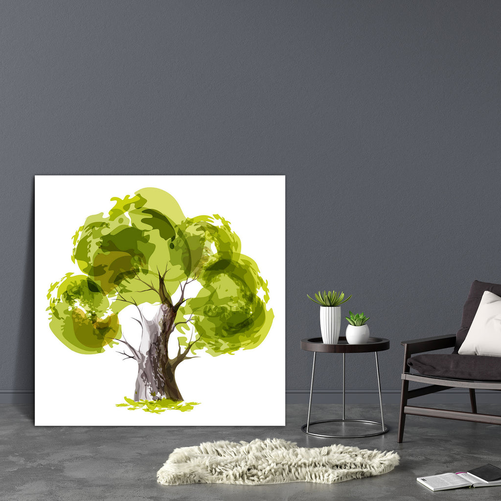 Stylized Green Tree Canvas Painting Synthetic Frame-Paintings MDF Framing-AFF_FR-IC 5001906 IC 5001906, Abstract Expressionism, Abstracts, Ancient, Art and Paintings, Botanical, Business, Decorative, Drawing, Floral, Flowers, Historical, Illustrations, Medieval, Modern Art, Nature, Scenic, Seasons, Semi Abstract, Signs, Signs and Symbols, Sketches, Symbols, Vintage, Watercolour, stylized, green, tree, canvas, painting, synthetic, frame, abstract, sketch, trees, watercolor, silhouette, art, background, beaut