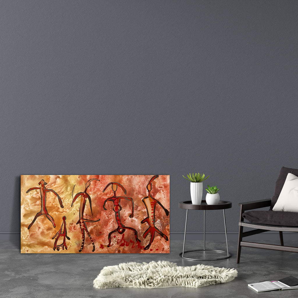 Ancient Petroglyph Artwork Canvas Painting Synthetic Frame-Paintings MDF Framing-AFF_FR-IC 5001913 IC 5001913, American, Ancient, Art and Paintings, Baby, Children, Culture, Drawing, Ethnic, Family, Historical, Indian, Kids, Marble and Stone, Medieval, Traditional, Tribal, Vintage, Wedding, World Culture, petroglyph, artwork, canvas, painting, synthetic, frame, age, antique, antiquities, archeology, art, carving, cave, desert, etching, historic, human, indigenous, man, marriage, mojave, national, native, ol