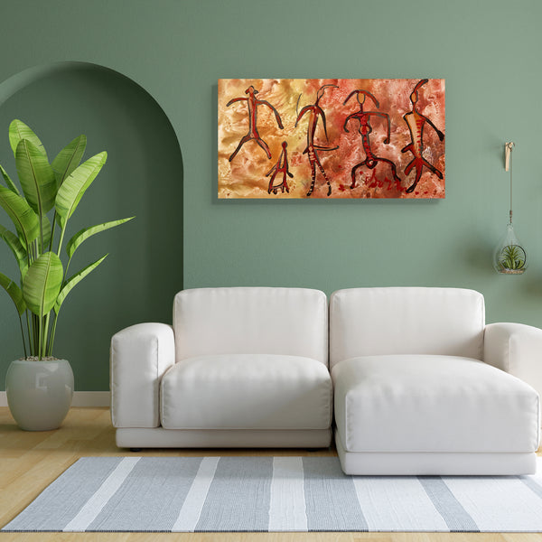 Ancient Petroglyph Artwork Canvas Painting Synthetic Frame-Paintings MDF Framing-AFF_FR-IC 5001913 IC 5001913, American, Ancient, Art and Paintings, Baby, Children, Culture, Drawing, Ethnic, Family, Historical, Indian, Kids, Marble and Stone, Medieval, Traditional, Tribal, Vintage, Wedding, World Culture, petroglyph, artwork, canvas, painting, for, bedroom, living, room, engineered, wood, frame, age, antique, antiquities, archeology, art, carving, cave, desert, etching, historic, human, indigenous, man, mar