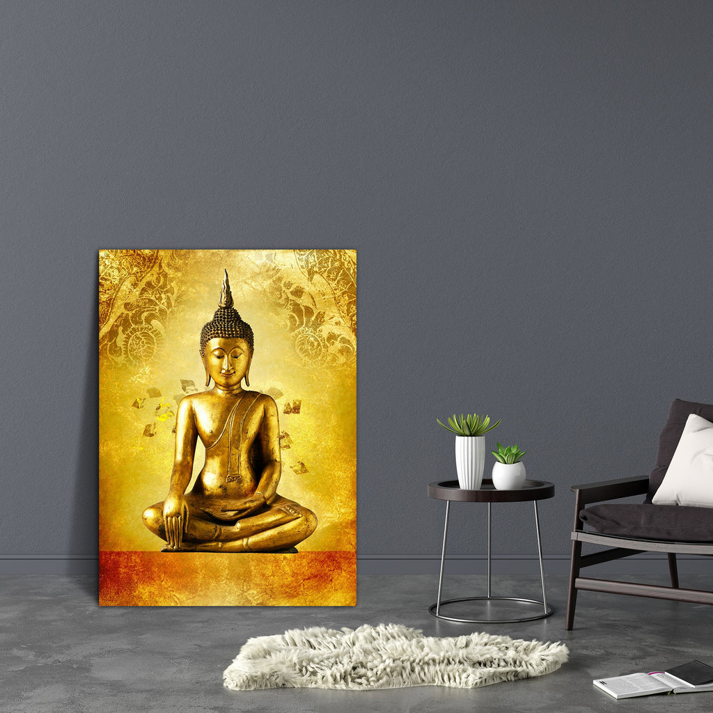 Buddha in Bangkok Thailand Canvas Painting Synthetic Frame-Paintings MDF Framing-AFF_FR-IC 5001940 IC 5001940, Abstract Expressionism, Abstracts, Ancient, Art and Paintings, Asian, Buddhism, Chinese, Collages, Culture, Ethnic, God Buddha, Historical, Illustrations, Indian, Individuals, Japanese, Medieval, Portraits, Religion, Religious, Semi Abstract, Signs and Symbols, Space, Symbols, Traditional, Tribal, Vintage, World Culture, buddha, in, bangkok, thailand, canvas, painting, synthetic, frame, abstract, a