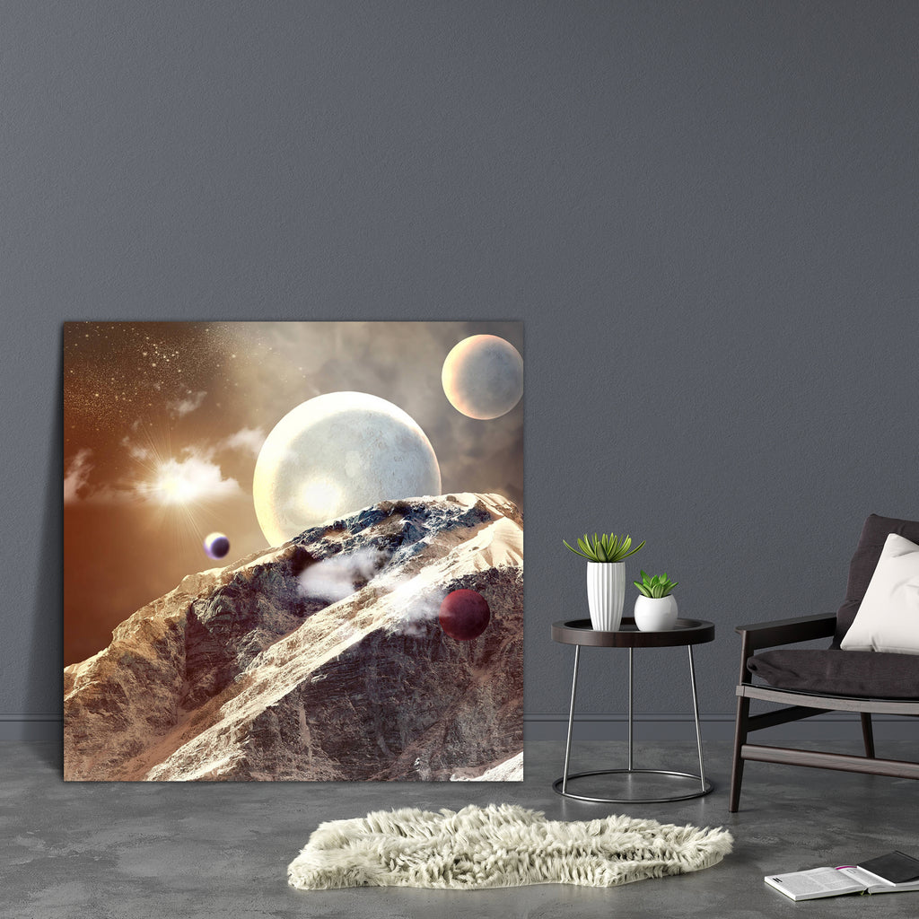 Planets In Fantastic Space D1 Canvas Painting Synthetic Frame-Paintings MDF Framing-AFF_FR-IC 5001951 IC 5001951, Abstract Expressionism, Abstracts, Art and Paintings, Astrology, Astronomy, Cosmology, Fantasy, Horoscope, Illustrations, Nature, Photography, Scenic, Science Fiction, Semi Abstract, Space, Stars, Sun Signs, Zodiac, planets, in, fantastic, d1, canvas, painting, synthetic, frame, abstract, alien, andromeda, art, artwork, astrophotography, blue, bright, celestial, clouds, cosmic, cosmos, dark, dee