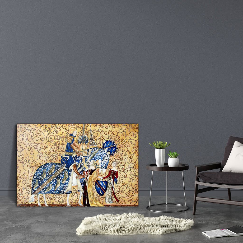 Medival Artwork With King & Queen Canvas Painting Synthetic Frame-Paintings MDF Framing-AFF_FR-IC 5001980 IC 5001980, Art and Paintings, Drawing, Paintings, medival, artwork, with, king, queen, canvas, painting, synthetic, frame, art, decor, gold, horse, library, oil, old, tapestry, artzfolio, wall decor for living room, wall frames for living room, frames for living room, wall art, canvas painting, wall frame, scenery, panting, paintings for living room, framed wall art, wall painting, scenery painting, fr