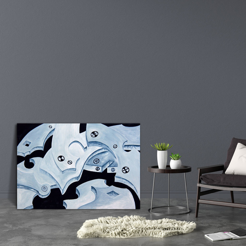 Abstract Art D20 Canvas Painting Synthetic Frame - Paintings MDF Framing - ArtzFolio.com