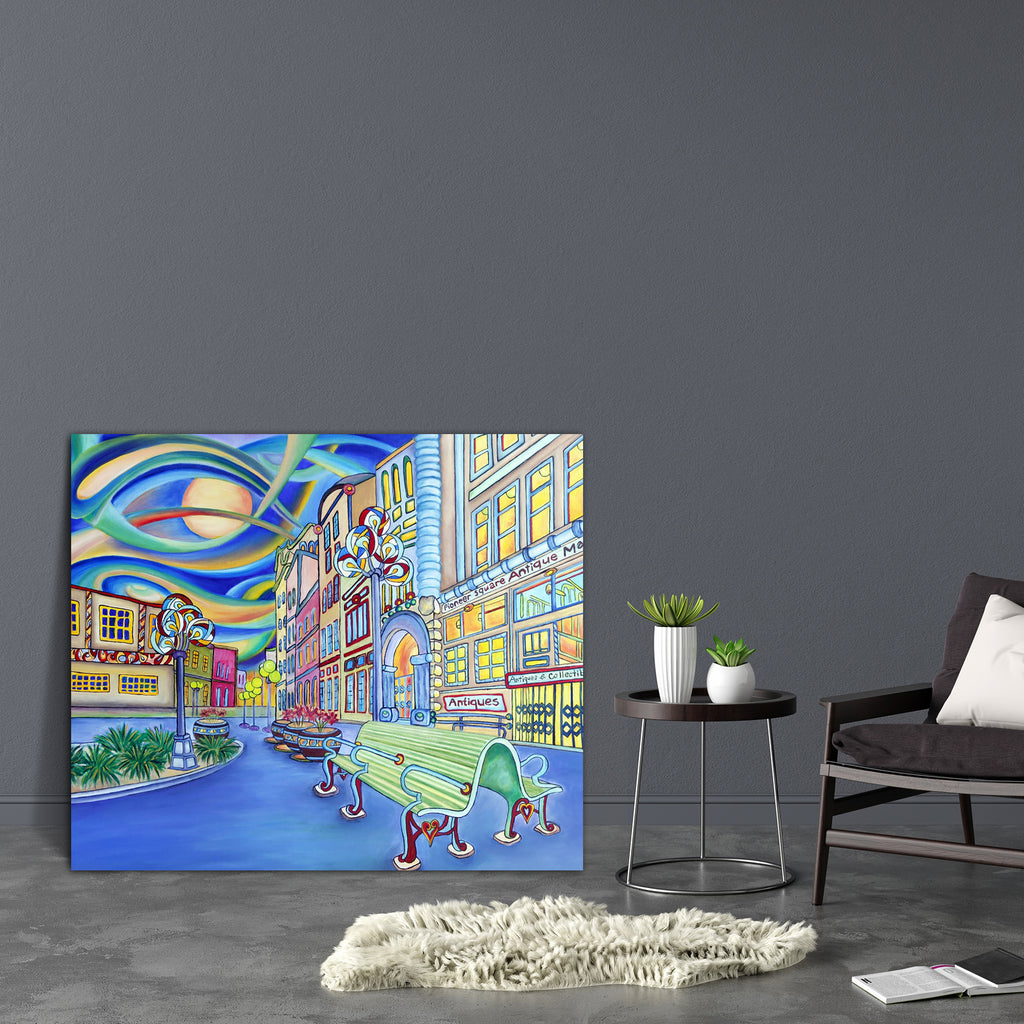 Seattle Downtown Modern City D1 Canvas Painting Synthetic Frame-Paintings MDF Framing-AFF_FR-IC 5001983 IC 5001983, Abstract Expressionism, Abstracts, Architecture, Art and Paintings, Automobiles, Black and White, Business, Cities, City Views, Drawing, Illustrations, Impressionism, Landscapes, Modern Art, Paintings, Scenic, Semi Abstract, Signs, Signs and Symbols, Sketches, Skylines, Transportation, Travel, Vehicles, White, seattle, downtown, modern, city, d1, canvas, painting, synthetic, frame, oil, art, a