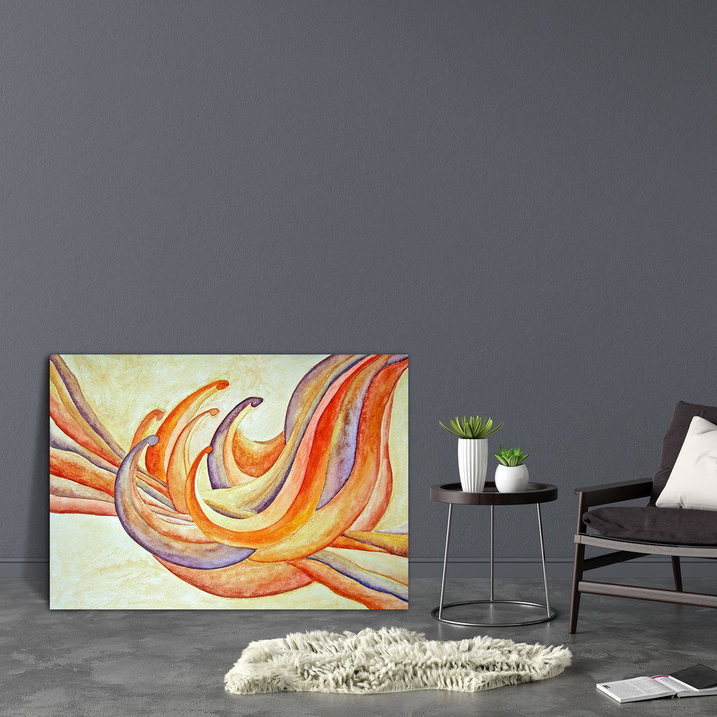 Orange Soft Day Lily Flower Canvas Painting Synthetic Frame-Paintings MDF Framing-AFF_FR-IC 5001990 IC 5001990, Abstract Expressionism, Abstracts, Art and Paintings, Botanical, Drawing, Floral, Flowers, Modern Art, Nature, Paintings, Semi Abstract, Signs, Signs and Symbols, Watercolour, orange, soft, day, lily, flower, canvas, painting, synthetic, frame, abstract, beautiful, decor, design, hand, modern, original, peach, purple, watercolor, yellow, artzfolio, wall decor for living room, wall frames for livin