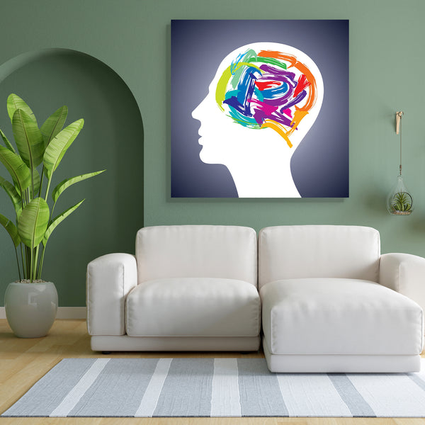 Human Head Thinking D2 Canvas Painting Synthetic Frame-Paintings MDF Framing-AFF_FR-IC 5002006 IC 5002006, Adult, Art and Paintings, Business, Education, Inspirational, Motivation, Motivational, Paintings, People, Schools, Universities, human, head, thinking, d2, canvas, painting, for, bedroom, living, room, engineered, wood, frame, brain, mental, illness, concentration, learning, inspiration, creativity, discovery, creative, learn, bubble, colors, communication, community, concept, connections, directly, a