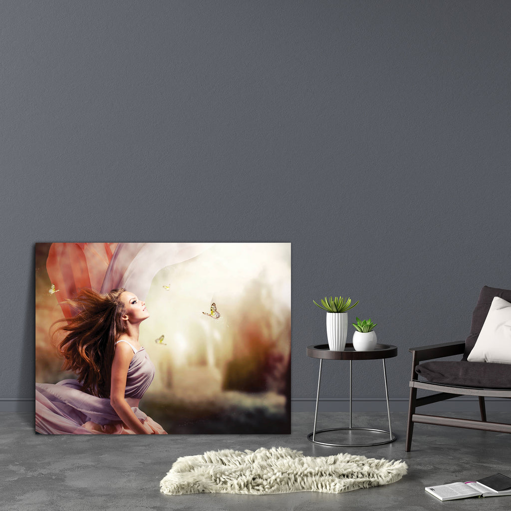 Girl In Fantasy Mystical Canvas Painting Synthetic Frame-Paintings MDF Framing-AFF_FR-IC 5002012 IC 5002012, Art and Paintings, Black, Black and White, Fantasy, Fashion, Individuals, People, Portraits, girl, in, mystical, canvas, painting, synthetic, frame, beauty, woman, butterfly, model, hair, mariposa, magical, beautiful, princess, moda, spring, girls, background, mystery, magic, models, dress, papillon, art, blowing, castle, chiffon, clothes, clothing, dark, dream, elegance, elegant, evening, female, fl