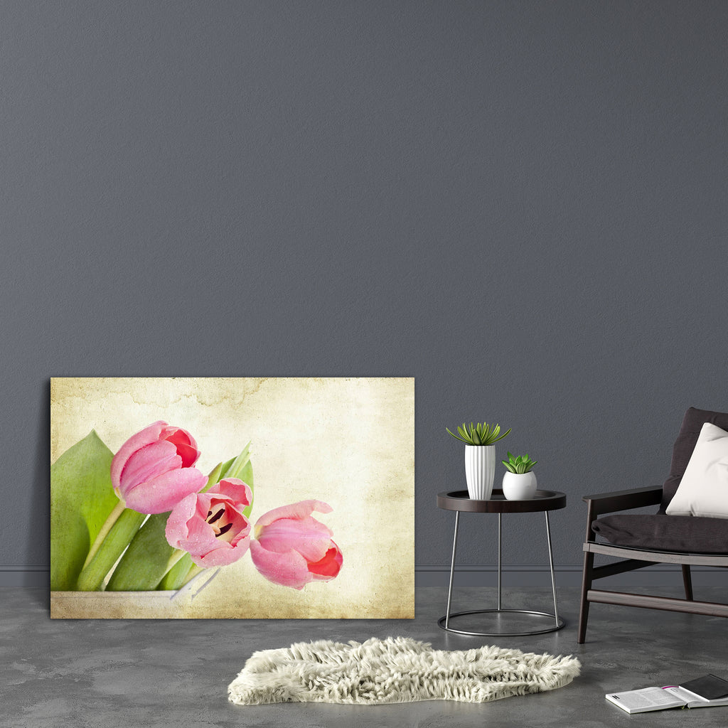 Vintage Tulips Canvas Painting Synthetic Frame-Paintings MDF Framing-AFF_FR-IC 5002013 IC 5002013, Ancient, Art and Paintings, Birthday, Botanical, Floral, Flowers, Historical, Holidays, Love, Medieval, Nature, Retro, Romance, Scenic, Seasons, Signs, Signs and Symbols, Space, Vintage, tulips, canvas, painting, synthetic, frame, aged, anniversary, april, arrangement, art, artistic, backdrop, background, beautiful, bloom, blossom, bouquet, bucket, bunch, card, celebration, day, design, easter, flower, fresh, 