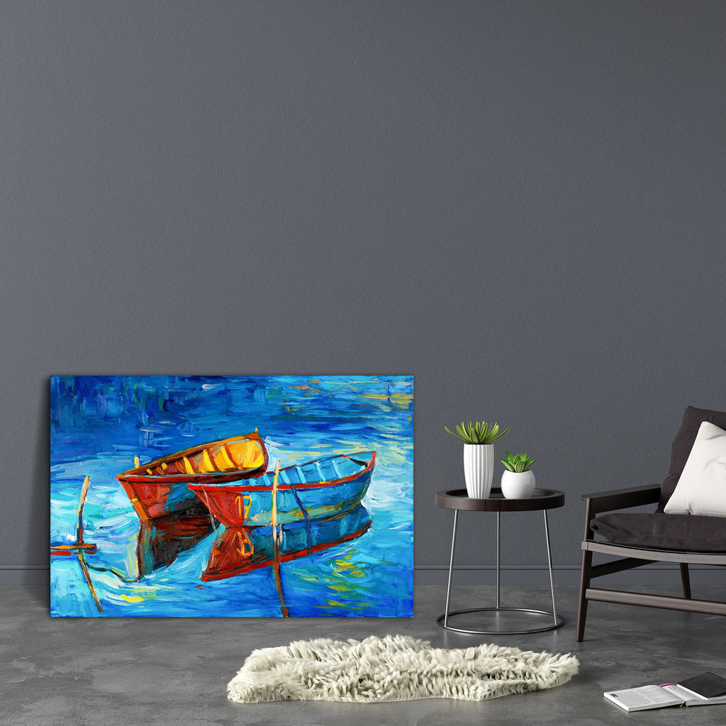 Boats & Sea D2 Canvas Painting Synthetic Frame-Paintings MDF Framing-AFF_FR-IC 5002026 IC 5002026, Abstract Expressionism, Abstracts, Art and Paintings, Automobiles, Boats, Drawing, Illustrations, Impressionism, Landscapes, Modern Art, Nature, Nautical, Paintings, Scenic, Semi Abstract, Signs, Signs and Symbols, Sketches, Sunsets, Transportation, Travel, Vehicles, Watercolour, sea, d2, canvas, painting, synthetic, frame, oil, acrylic, abstract, modern, watercolor, art, artist, artistic, artwork, backdrop, b