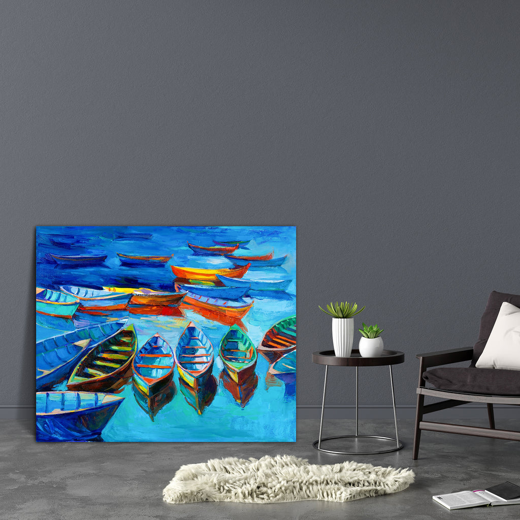 Boats & Sea D3 Canvas Painting Synthetic Frame-Paintings MDF Framing-AFF_FR-IC 5002027 IC 5002027, Abstract Expressionism, Abstracts, Art and Paintings, Automobiles, Boats, Drawing, Illustrations, Impressionism, Landscapes, Modern Art, Nature, Nautical, Paintings, Scenic, Semi Abstract, Signs, Signs and Symbols, Sketches, Sunsets, Transportation, Travel, Vehicles, Watercolour, sea, d3, canvas, painting, synthetic, frame, oil, abstract, acrylic, art, artist, artistic, artwork, backdrop, background, beach, bl