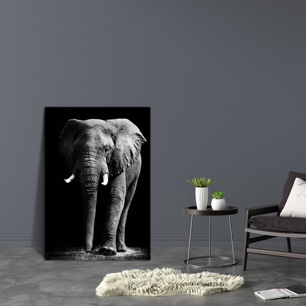 Large African Elephant Canvas Painting Synthetic Frame-Paintings MDF Framing-AFF_FR-IC 5002033 IC 5002033, African, Animals, Black, Black and White, Individuals, Nature, Portraits, Scenic, Wildlife, large, elephant, canvas, painting, synthetic, frame, head, aged, animal, big, brown, close, closeup, danger, detail, ear, endangered, eye, face, feed, female, hide, jungle, look, old, one, portrait, powerful, profile, skin, skinned, slow, species, strong, texture, thick, threatened, tough, trunk, tusk, up, wild,