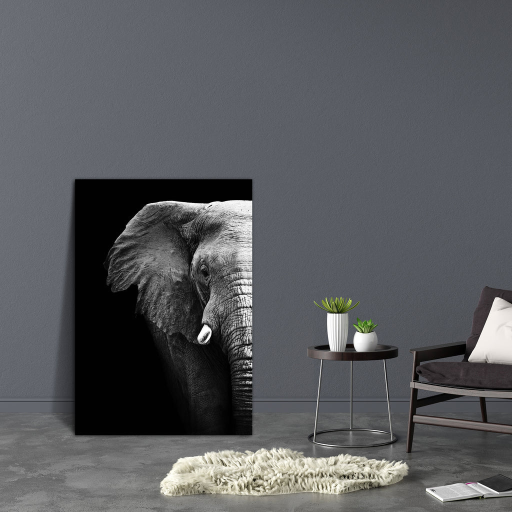 Elephant D3 Canvas Painting Synthetic Frame-Paintings MDF Framing-AFF_FR-IC 5002034 IC 5002034, African, Animals, Black, Black and White, Individuals, Nature, Portraits, Scenic, Wildlife, elephant, d3, canvas, painting, synthetic, frame, aged, animal, big, brown, close, closeup, danger, detail, ear, endangered, eye, face, feed, female, head, hide, jungle, large, look, old, one, portrait, powerful, profile, skin, skinned, slow, species, strong, texture, thick, threatened, tough, trunk, tusk, up, wild, wise, 