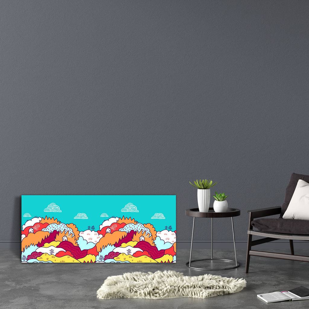 Fall Landscape Canvas Painting Synthetic Frame-Paintings MDF Framing-AFF_FR-IC 5002058 IC 5002058, Abstract Expressionism, Abstracts, Animated Cartoons, Art and Paintings, Botanical, Caricature, Cartoons, Digital, Digital Art, Floral, Flowers, Graphic, Illustrations, Landscapes, Mountains, Nature, Patterns, Scenic, Seasons, Semi Abstract, Signs, Signs and Symbols, fall, landscape, canvas, painting, synthetic, frame, growth, abstract, art, autumn, background, blue, border, branch, cartoon, color, colorful, d