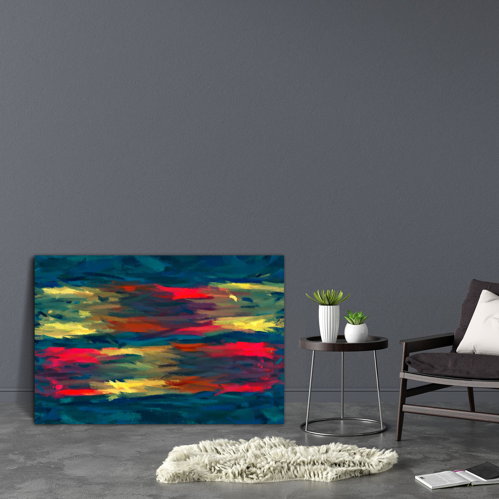 Abstract Art D21 Canvas Painting Synthetic Frame - Paintings MDF Framing - ArtzFolio.com