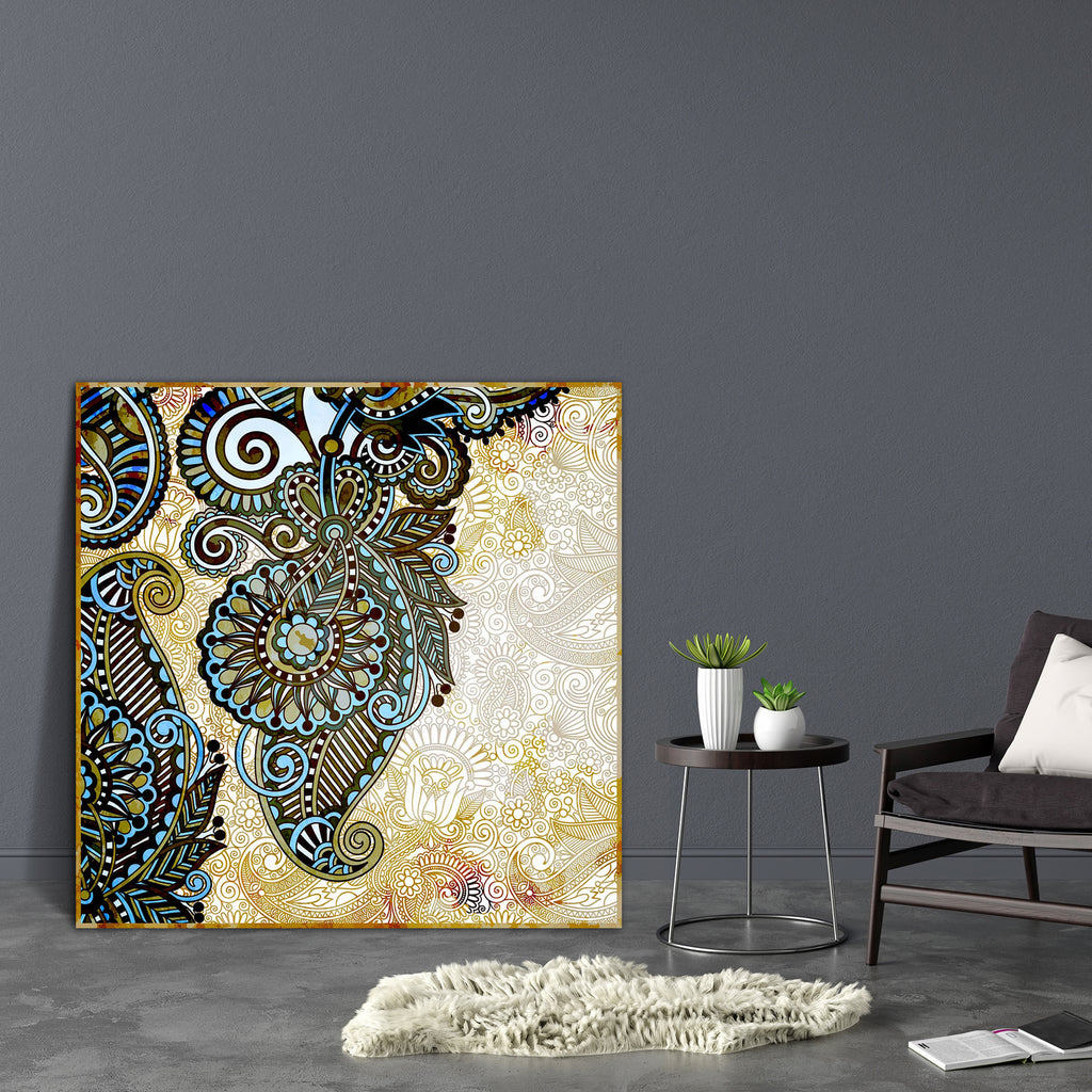 Vintage Ornamental Artwork D2 Canvas Painting Synthetic Frame-Paintings MDF Framing-AFF_FR-IC 5002071 IC 5002071, Abstract Expressionism, Abstracts, Ancient, Baroque, Books, Botanical, Culture, Decorative, Digital, Digital Art, Ethnic, Floral, Flowers, French, Graphic, Historical, Illustrations, Medieval, Nature, Patterns, Retro, Rococo, Semi Abstract, Signs, Signs and Symbols, Traditional, Tribal, Vintage, World Culture, ornamental, artwork, d2, canvas, painting, synthetic, frame, abstract, background, ant