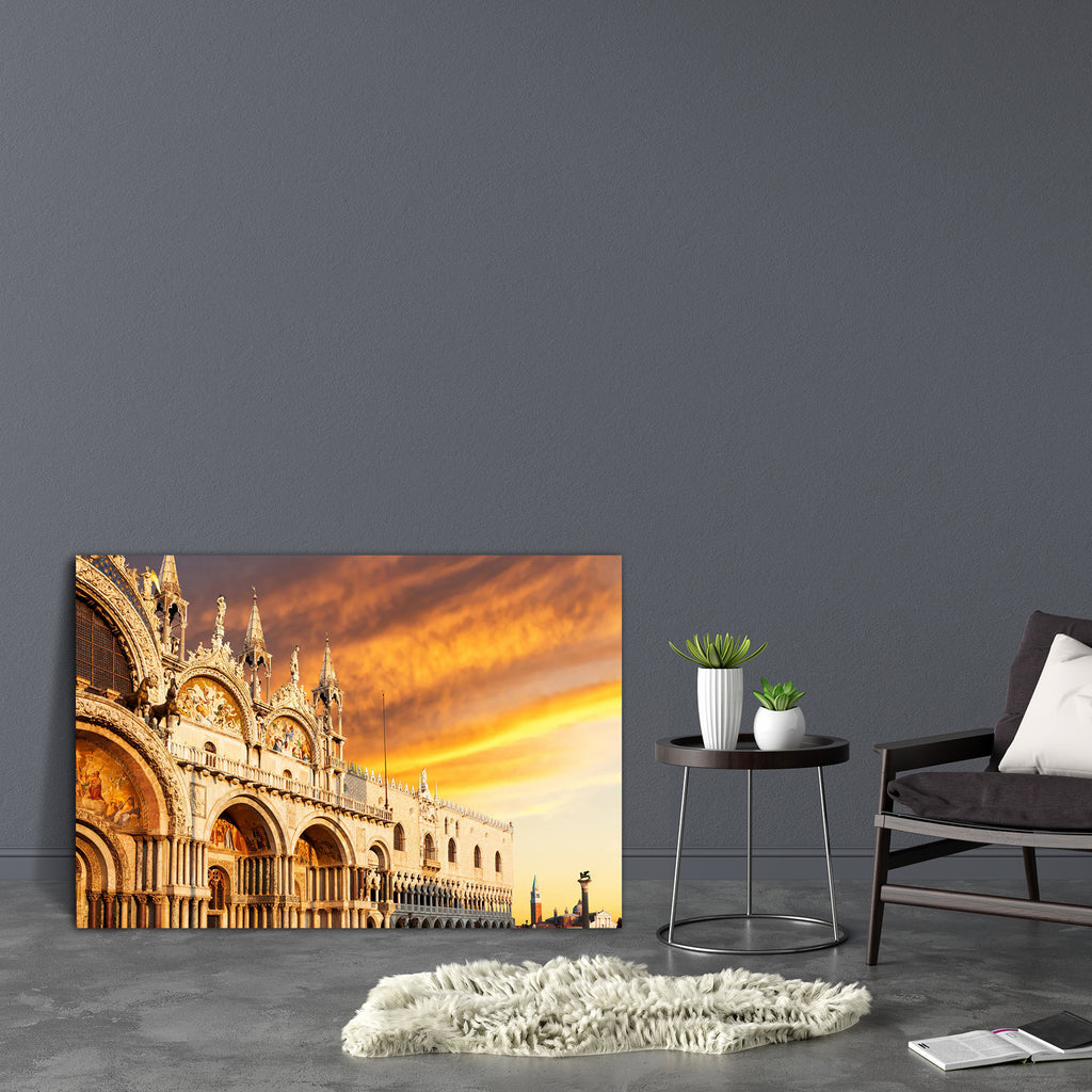 Basilica Di San Marco With Sunset, Venice Italy Canvas Painting Synthetic Frame-Paintings MDF Framing-AFF_FR-IC 5002088 IC 5002088, Ancient, Architecture, Art and Paintings, Automobiles, Cities, City Views, Culture, Ethnic, Historical, Italian, Landscapes, Medieval, Scenic, Sunrises, Sunsets, Traditional, Transportation, Travel, Tribal, Vehicles, Vintage, World Culture, basilica, di, san, marco, with, sunset, venice, italy, canvas, painting, synthetic, frame, adriatic, architectural, art, attractive, bell, 
