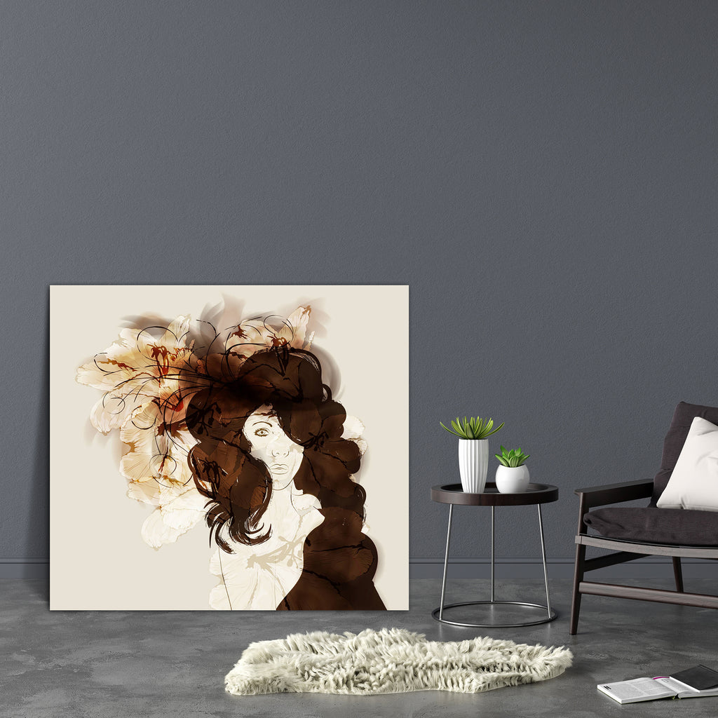 Abstract Fashion Canvas Painting Synthetic Frame - Paintings MDF Framing - ArtzFolio.com