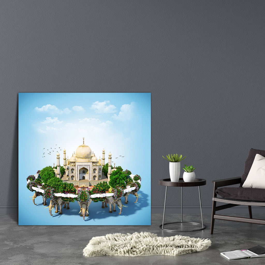 Taj Mahal D3 Canvas Painting Synthetic Frame-Paintings MDF Framing-AFF_FR-IC 5002121 IC 5002121, Architecture, Asian, Automobiles, Botanical, Culture, Ethnic, Floral, Flowers, Holidays, Illustrations, Indian, Love, Maps, Nature, Romance, Signs, Signs and Symbols, Symbols, Traditional, Transportation, Travel, Tribal, Vehicles, World Culture, taj, mahal, d3, canvas, painting, synthetic, frame, tajmahal, adventure, arch, asia, attraction, background, blue, booking, bright, cloud, color, colorful, concept, crui