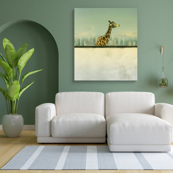 Artistic Giraffe Canvas Painting Synthetic Frame-Paintings MDF Framing-AFF_FR-IC 5002159 IC 5002159, Abstract Expressionism, Abstracts, Animals, Art and Paintings, Decorative, Realism, Semi Abstract, Skylines, Surrealism, artistic, giraffe, canvas, painting, for, bedroom, living, room, engineered, wood, frame, abstract, animal, art, beautiful, cloud, colorful, cover, creativity, decoration, detail, filtered, fun, funny, half, hilarious, humorous, illustrative, imagination, imagine, light, long, neck, mammal