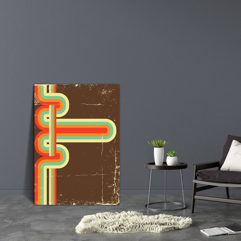 Retro Abstract Design D3 Canvas Painting Synthetic Frame-Paintings MDF Framing-AFF_FR-IC 5002172 IC 5002172, Abstract Expressionism, Abstracts, Ancient, Art and Paintings, Cities, City Views, Entertainment, Historical, Medieval, Paintings, Patterns, Retro, Semi Abstract, Vintage, abstract, design, d3, canvas, painting, synthetic, frame, arts, and, backgrounds, brown, element, elegance, grunge, illustration, pattern, revival, shape, simplicity, striped, wave, artzfolio, wall decor for living room, wall frame