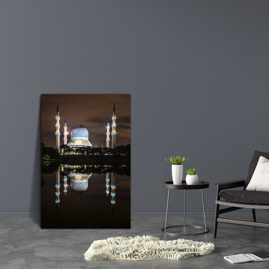 Reflection Of Blue Mosque Canvas Painting Synthetic Frame-Paintings MDF Framing-AFF_FR-IC 5002218 IC 5002218, Allah, Ancient, Arabic, Architecture, Asian, Automobiles, Culture, Ethnic, Historical, Islam, Landmarks, Landscapes, Medieval, Places, Religion, Religious, Scenic, Traditional, Transportation, Travel, Tribal, Vehicles, Vintage, World Culture, reflection, of, blue, mosque, canvas, painting, synthetic, frame, asia, building, dome, east, eastern, empire, exterior, faith, famous, green, history, holy, i